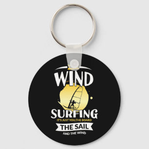 Surfer The Sail And The Wind Key Ring
