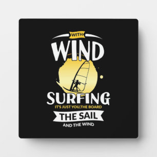 Surfer The Sail And The Wind Plaque