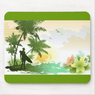 Surfer Theme Mouse Pad