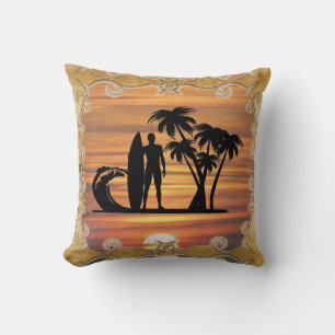 Surfer Throw Pillow