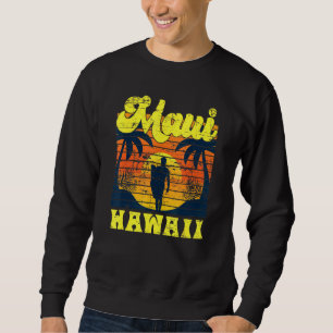 Surfer Tropical Sunset Hawaiian Summer Aloha Maui Sweatshirt