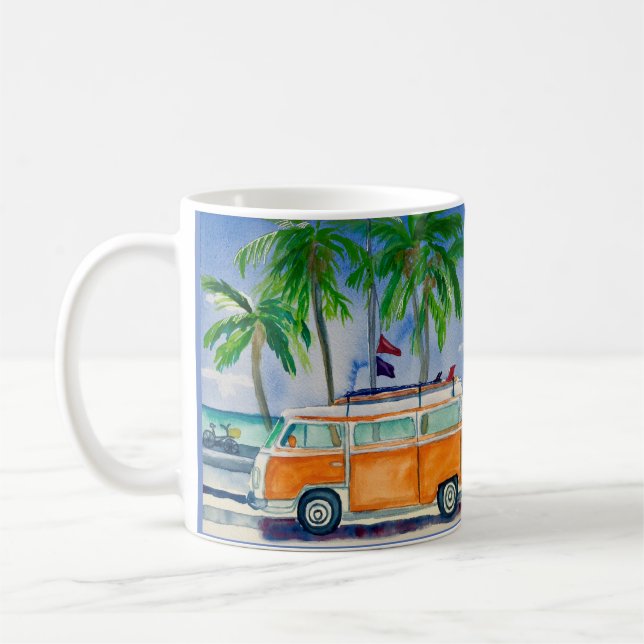 Surfer Van Coffee Mug (Left)
