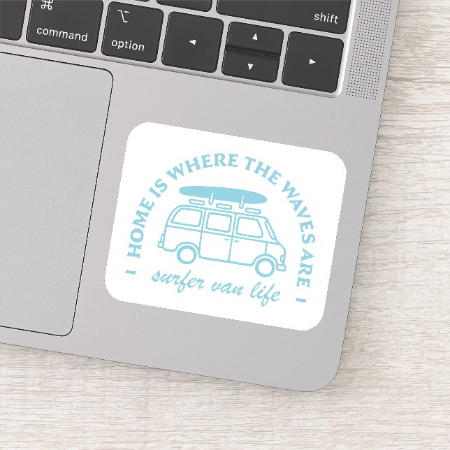 Surfer van life quotes (Detail)