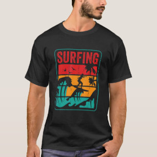 Surfer Vintage Hawaii Waves Surfin Surfing T-Shirt