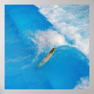 Surfer Wipeout Poster