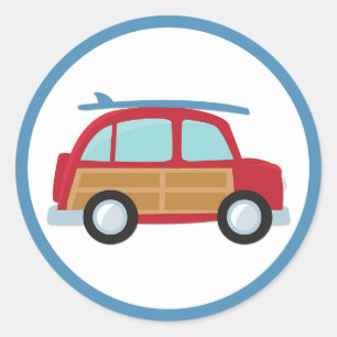 Surfer Woody Sticker