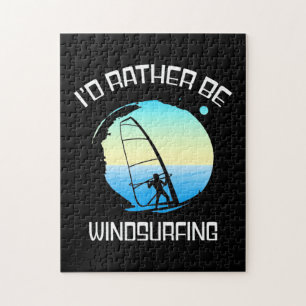 Surfer Would Rather Be Windsurfing Jigsaw Puzzle