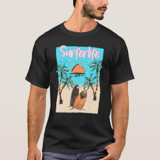 Surferlife Surfing Beach Surfer Vintage Surf T-Shirt