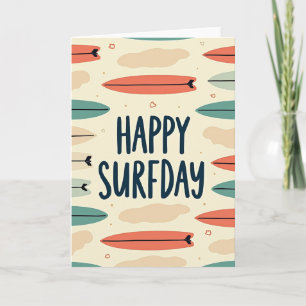 Surfers Birthday Card