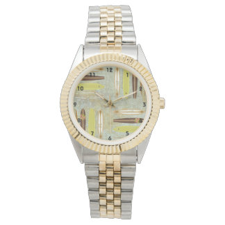 Surfers Boardroom Surf Board Wall Clock Watch