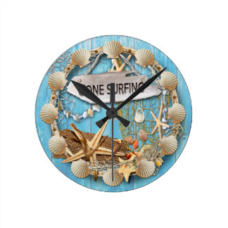 Beach Themed Wall Clocks | Zazzle.com.au - Surfer's Clocks