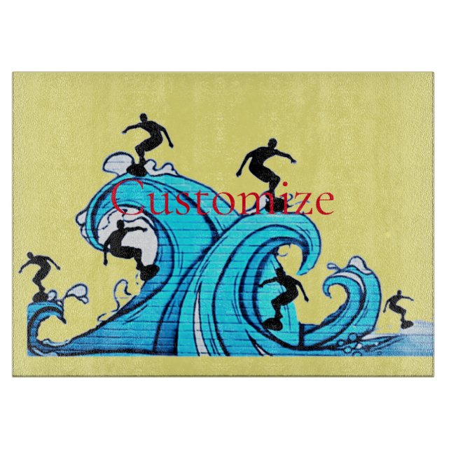 Surfers Everywhere Thunder_Cove  Cutting Board (Front)