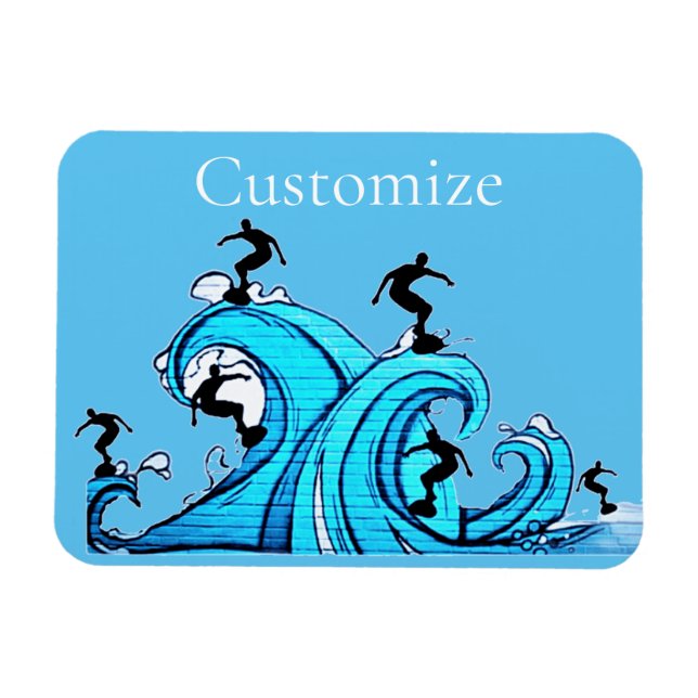 Surfers Everywhere Thunder_Cove  Magnet (Horizontal)