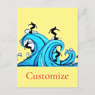 Surfers Everywhere Thunder_Cove Postcard