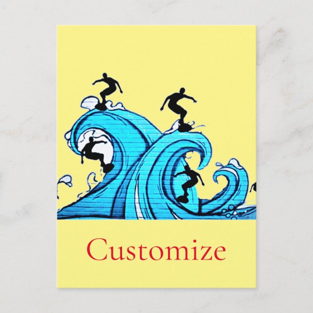 Surfers Everywhere Thunder_Cove  Postcard (Front)