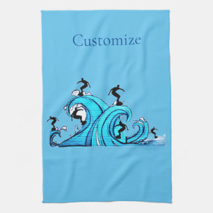 Surfers Everywhere Thunder_Cove Tea Towel