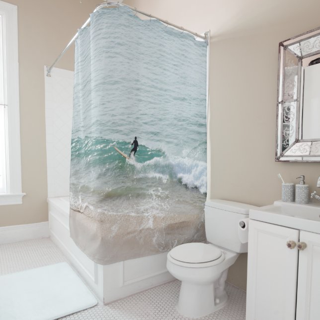 Surfers Paradise #3 #surf #wall #art  Shower Curtain (In Situ)