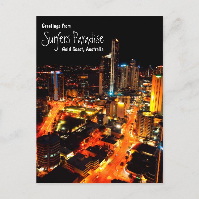Surfers Paradise, Gold Coast, Australia Postcard (Front)