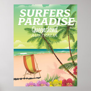 Surfers Paradise Queensland Australia Poster