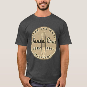 Surfers Santa Cruz Vintage Retro Distressed T-Shirt