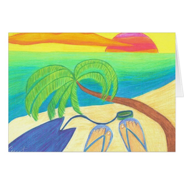 Surfer's Sunset BLANK (Front Horizontal)