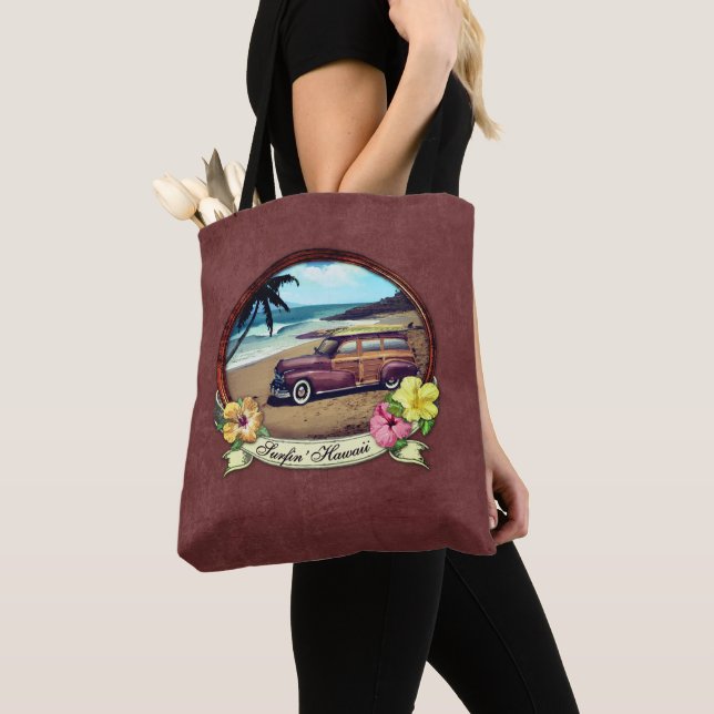 Surfin' Hawaii Tote Bag (Close Up)