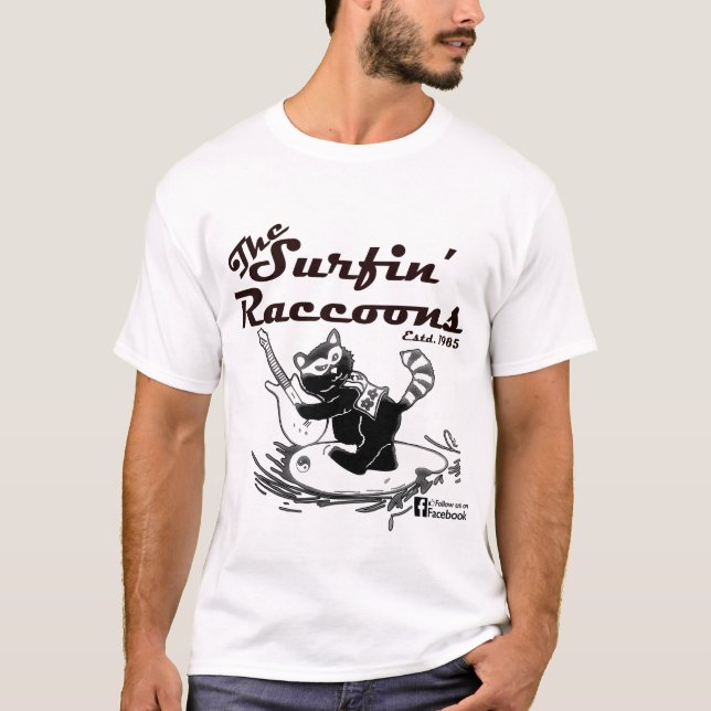 Surfin' Raccoons Band Shirt (Front)