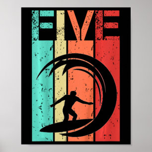 Surfing 5 Birthday Boy Girl Surfer 5 Year Old Poster