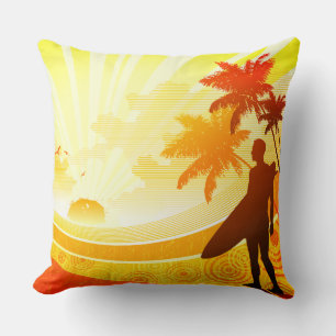 Surfing 7 Colour Options Pillows
