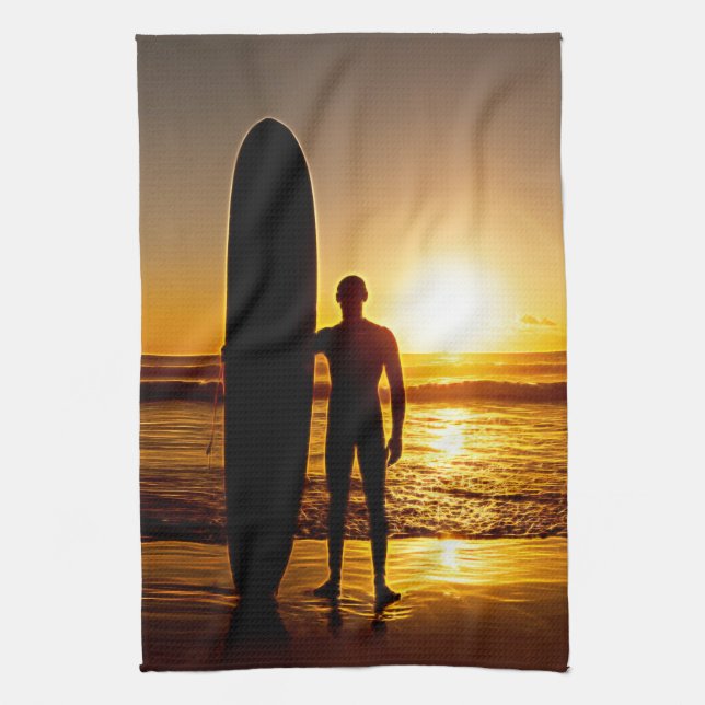 Surfing 8 Kitchen Towels (Vertical)