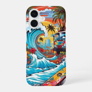 Surfing Adventure Van _ iphone case