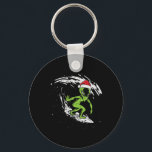 Surfing Alien Christmas In July Beach Summer Vacat Key Ring<br><div class="desc">Surfing Alien Christmas In July Beach Summer Vacation Surfer</div>