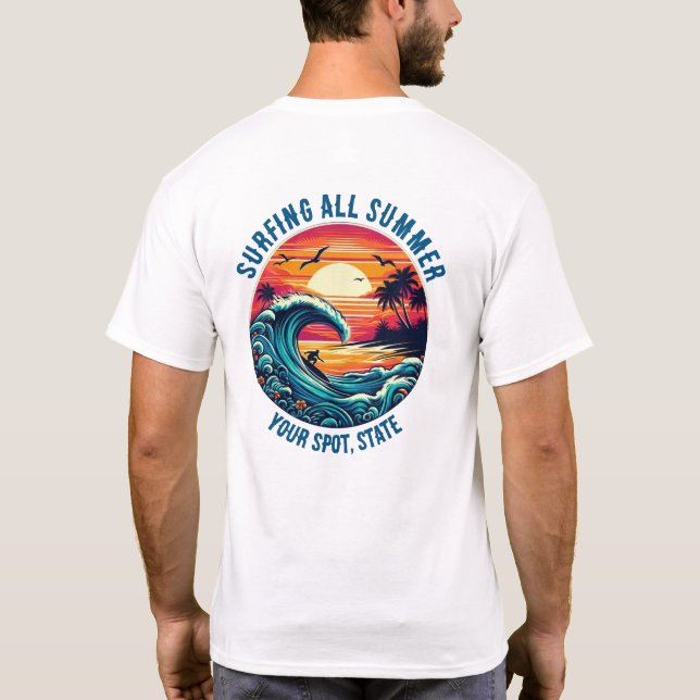 Surfing All Summer T-Shirt (Back)