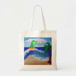 Surfing Angel Healing Art Tote Bag