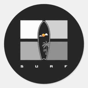 Surfing Apparel - Surfer Surf _2 Classic Round Sticker