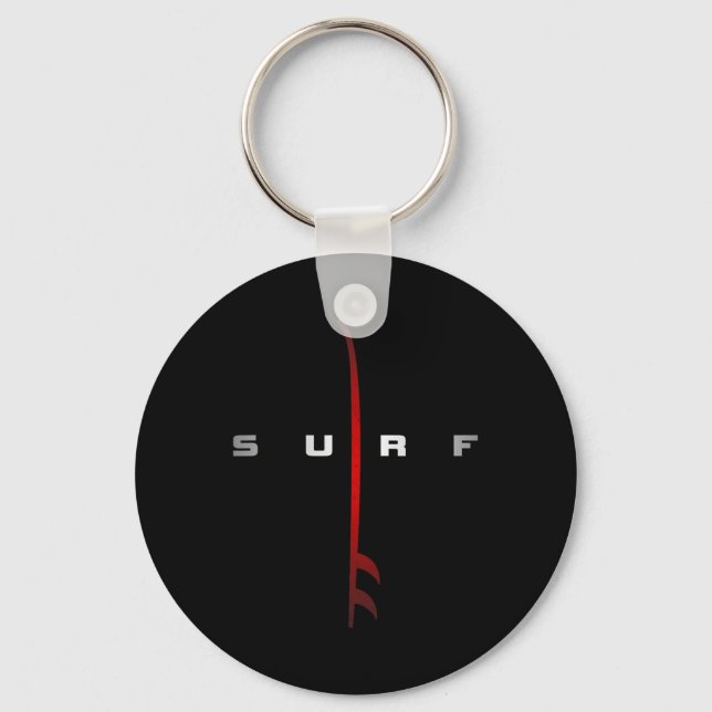 Surfing Apparel - Surfer Surf  Key Ring (Front)