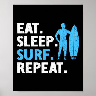 Surfing Art For Men Women Surfer Surfboard Lover S Poster
