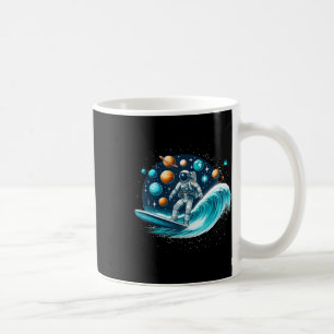 Surfing Astronaut Moon Space Shirt Galaxy Shirt Sp Coffee Mug