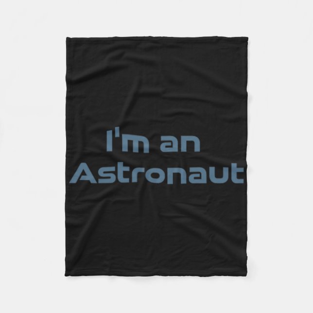 Surfing Astronaut Retro Space Wave Funny Cosmic  Fleece Blanket (Front)