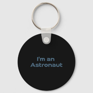 Surfing Astronaut Retro Space Wave Funny Cosmic Key Ring