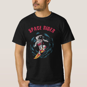 Surfing Astronaut Space Rider Surfer T-Shirt