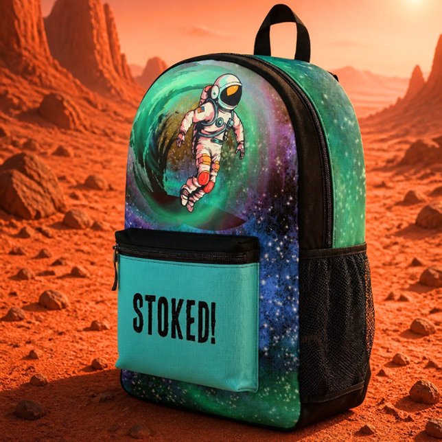 Surfing Astronaut | Stoked Backpack (Creator Uploaded)