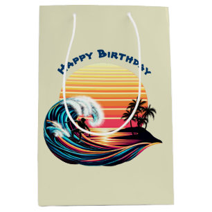Surfing at Sunset Medium Gift Bag