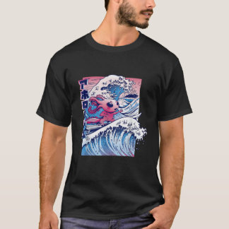 Surfing Axolotl Surfing Evolution Big Waves T-Shirt