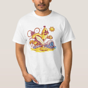Surfing Banana: Riding the Wave Tropical Vibes T-Shirt