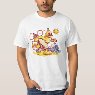 Surfing Banana: Riding the Wave Tropical Vibes  T-Shirt