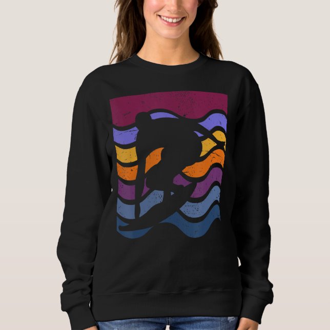 Surfing Beach Surfer Surf Summer Ocean Waves Sweatshirt (Front)