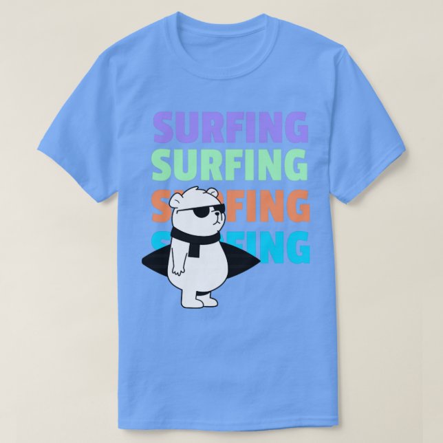 Surfing Bear T-Shirt (Design Front)