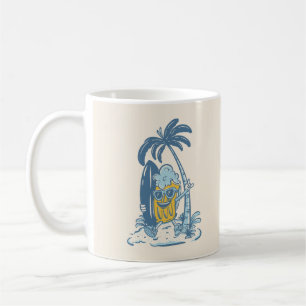 Surfing Beer in Summer Beach Coffee Mug