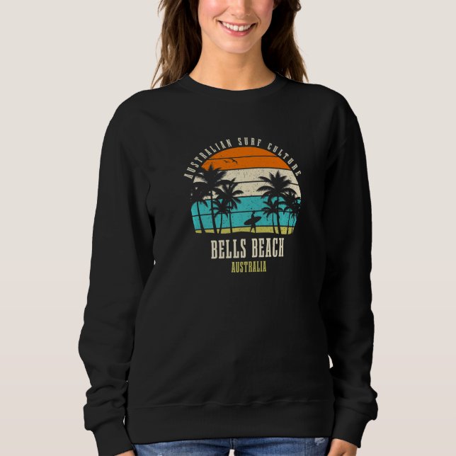 Surfing Bells Beach Australia Australian Surf Cult Sweatshirt (Front)